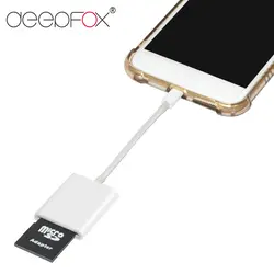 Deepfox Card Reader Совместимость OTG кабель цифровой Камера комплект для iPhone X iPad Apple и Android мобильного телефона IOS