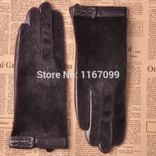 Новые Коричневые меховые перчатки кожаные для дам модные теплые перчатки для стрельбы из лука XL L M S