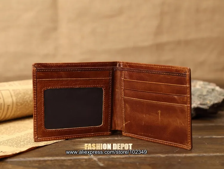 Genuine Leather Real Leather lcorcodile pattern thin wallet  (12)