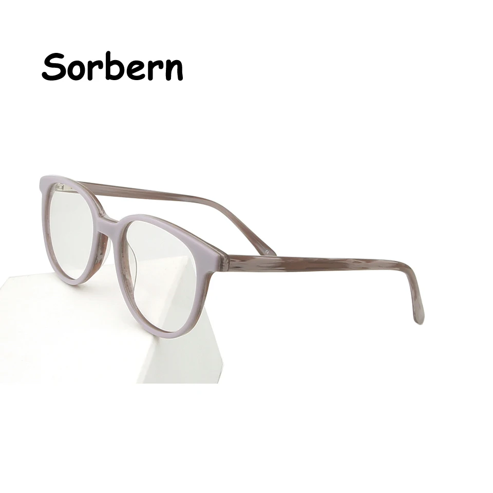 Винтажный оптический, ацетатный оправа для очков в ретростиле оправы для очков для женщин и мужчин маленькие круглые очки по рецепту Oculos