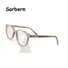 Винтажный оптический, ацетатный оправа для очков в ретростиле оправы для очков для женщин и мужчин маленькие круглые очки по рецепту Oculos