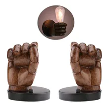 Высококачественный уникальный дизайн промышленный стиль кулак Смола прикроватный настенный светильник настенная лампа 2 стиля настенный держатель лампы домашний декор