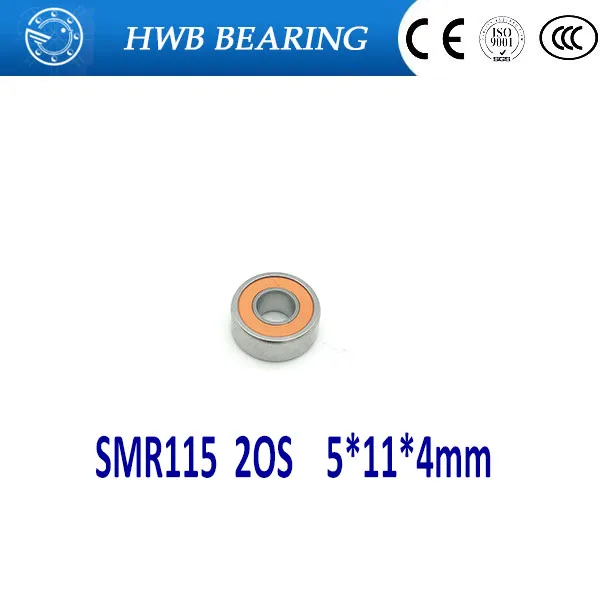 

Free Shipping 2PCS SMR115 2OS 5*11*4mm CB for ABU GARCIA Stainless Steel Hybrid Ceramic Bearings/Fishing Reel Bearings