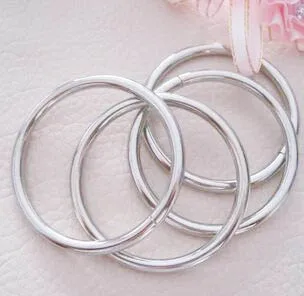 10pcs lot Bags hardware accessories 5cm 4 5mm thickness silver diy handmade bag buckle ring garment