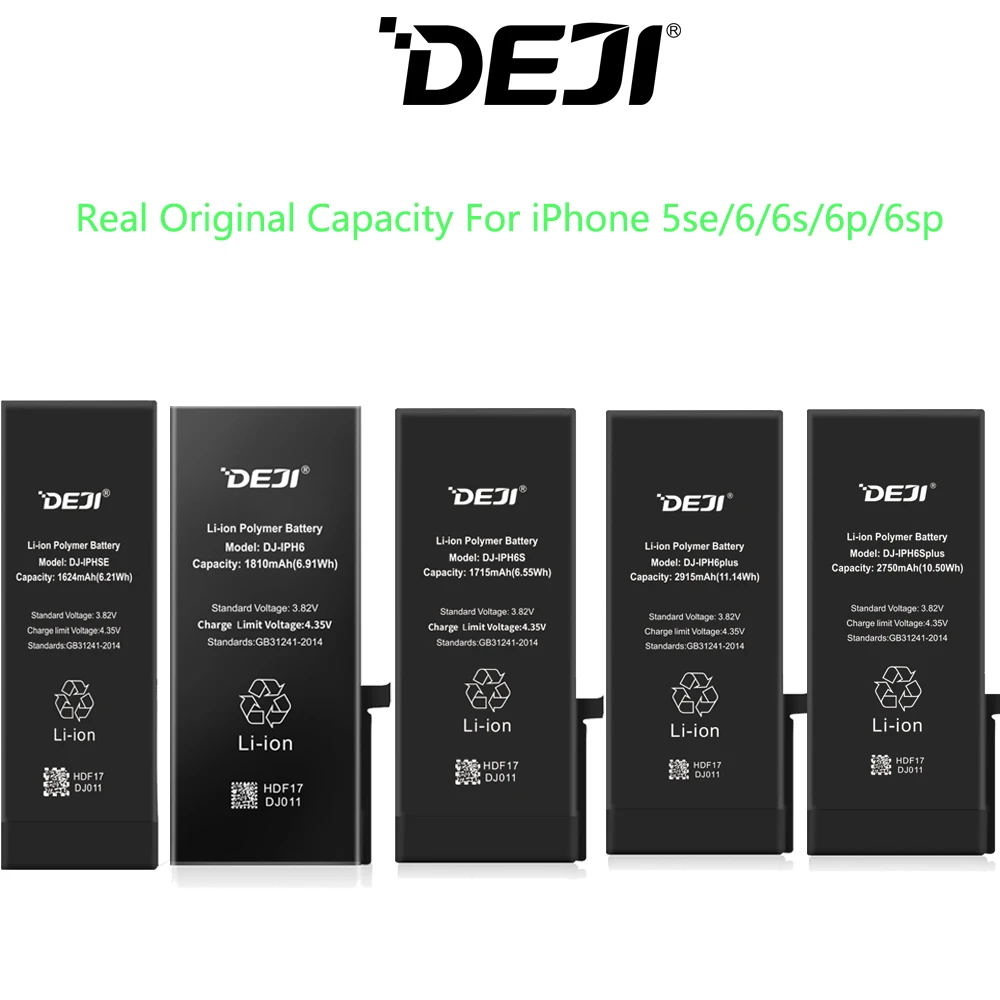 petroleum madlavning udsende Deji Original Battery For Iphone 5se/6/6s/6p/6sp With Free Tools Kit Real  Capacity Mix 5pcs One Set Of Batteries Replacement - Mobile Phone Batteries  - AliExpress