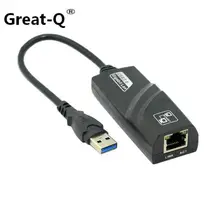 Сетевой адаптер Great-Q USB 3,0/USB3.1 type-c до 1000 м Gigabit Ethernet для Apple Macbook Air и портативных ПК windows 8 win7