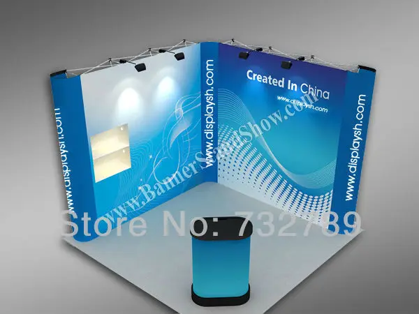 

3*3M Exhibition Booth Display Stand Advertising Display Stand Trade Show Stand