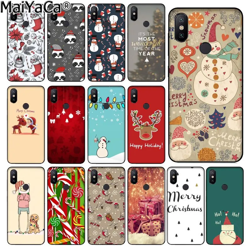Чехол для телефона MaiYaCa happy New Year merry Christmas с рисунком xiaomi mi 6 8 se note2 3 mix2 redmi 5 5plus note 4