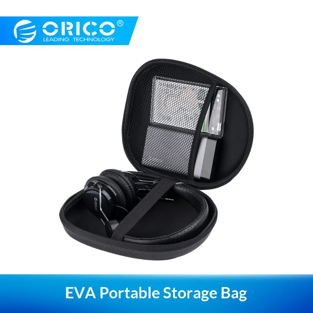 

ORICO Storage Bag for Headphone Portable Earphone Case for Power Bank HDD Enclosure External Storage Carrying SSD HDD Case