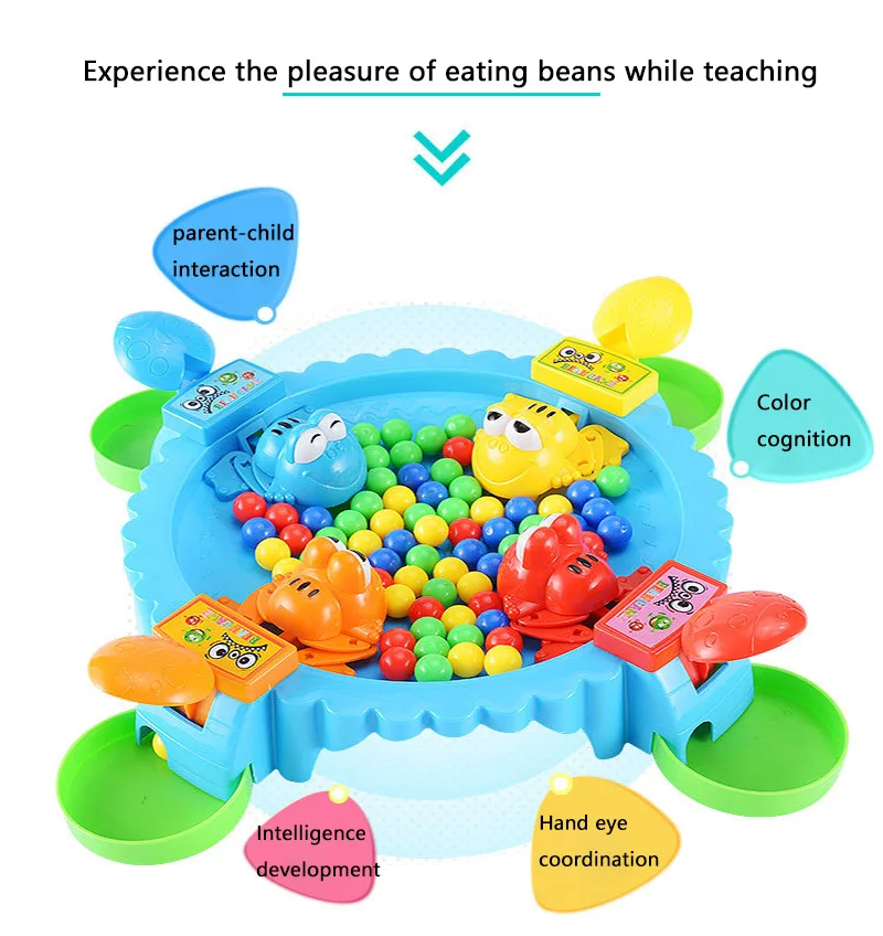 Лягушка ест бобы смешная настольная игра стратегия игры семья родитель-ребенок интерактивные дети партии игры дети снятие стресса