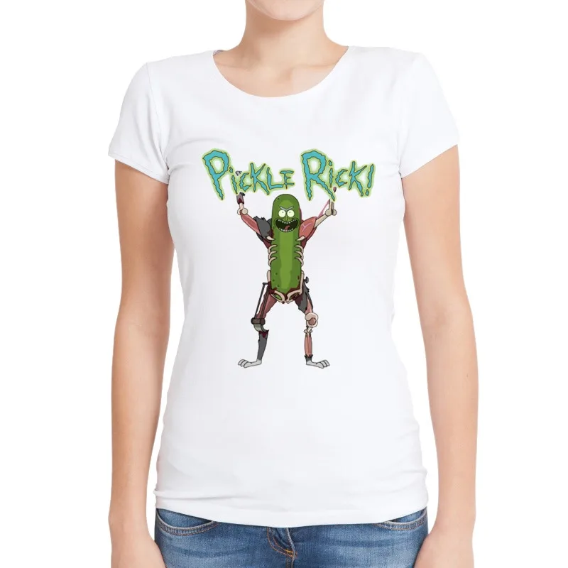 I-m-Pickle-Rick-Women-T-Shirts-Fashion-Printing-Lady-Tops-Short-Sleeve-O-Neck-Cartoon (2)