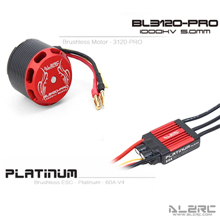 ALZRC-бесщеточный двигатель-3120-PRO-1000KV + V4 60A ESC для Devil 380 | Игрушки и хобби