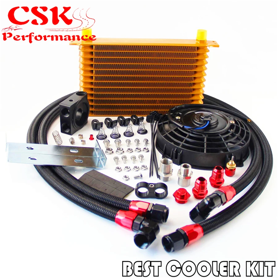 #^Special Price 13 Row Trust Oil Cooler Thermostat Sandwich Plate Kit+7\ Electric Fan kit #^Special Price 13 Row Trust Oil Cooler Thermostat Sandwich Plate Kit+7\ Electric Fan kit