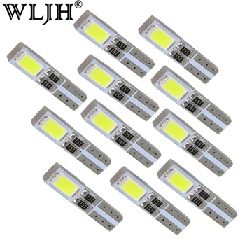 

WLJH 50pcs Car Led T5 W3W Wedge Bulb 37 73 74 12 Angel Eyes LED For Headlight Instrument Cluster Panel Light Gauge Dashboard LED