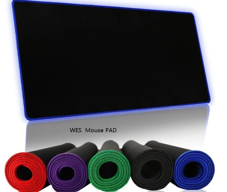Large Gaming Mouse Pad 3 size Red/Blue/Black Locking Edge Mousepad Mouse Mat Keyboard Mat Table For PC Computer Laptop Gamer