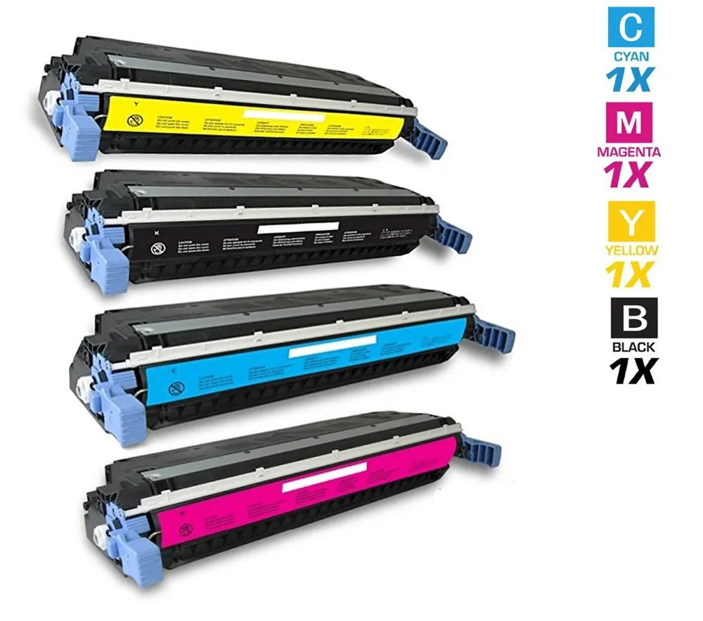 Hisaint Listing Hisaint Listing Compatible Toner Cartridge Replacement for HP C9730A, C9731A, C9732A, C9733A ( Bk,C,M,Y) 4-Pack