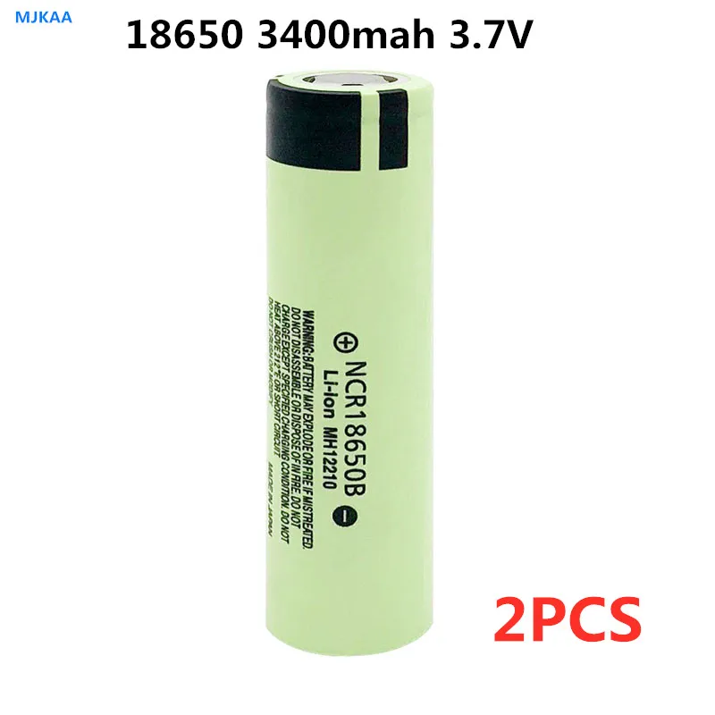 

2pcs original NCR18650B 3.7V 3400 mah 18650 3400mah for rechargeable lithium battery