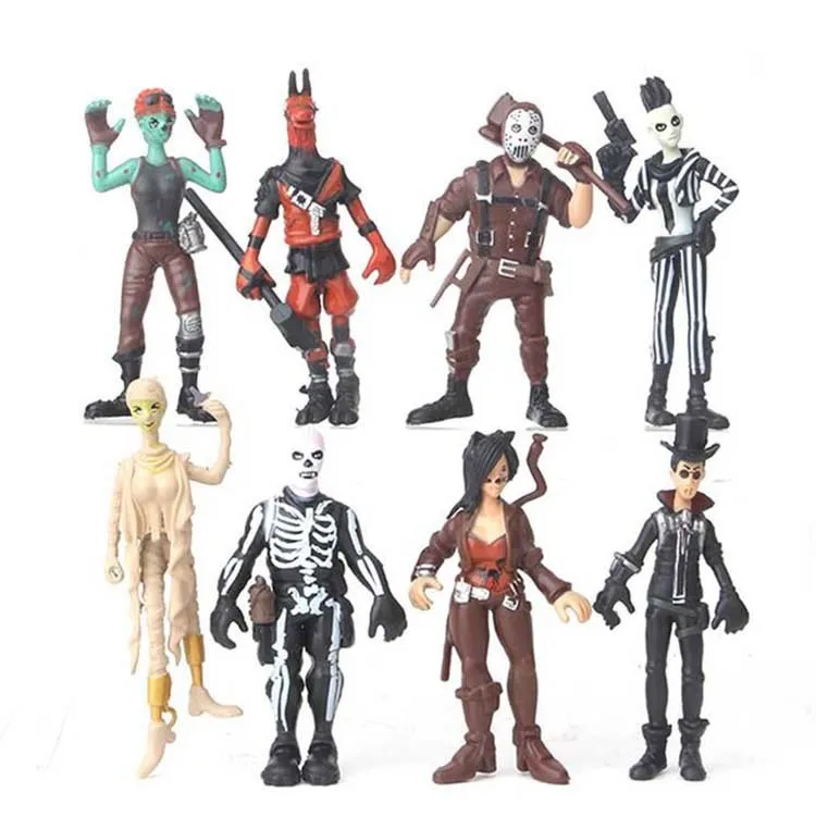 

8pcs/lot Fort night Figure Toys Game Llama FORTERSS NIGHT Fortnight Night Character Model Doll Toy Christmas Gifts For Kids