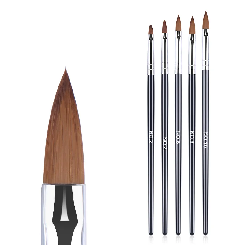 5 шт., акриловая кисть, размер 2#4#6#8#10#, кисть для дизайна ногтей, резьба по цвету, ручка для рисования УФ-гелем, кисть для рисования, ручка, инструмент для дизайна ногтей