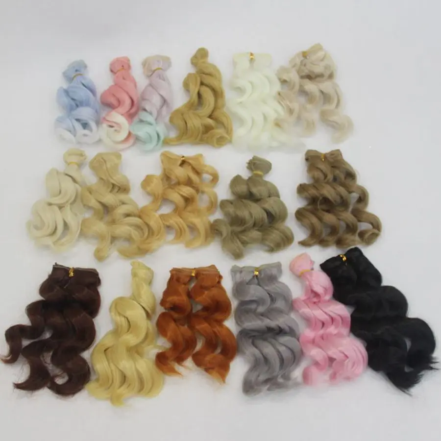 Парик для куклы 15 см * 100 волосы сделай сам 1/6 1/4 1/3 BJD ручная работа SD русская