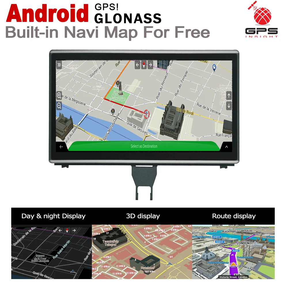Top HD Screen Stereo Android 7.0 up Car GPS Navi Map For Audi A6 4G 2012~2015 MMI Original Style Multimedia Player Auto Radio WIFI 4