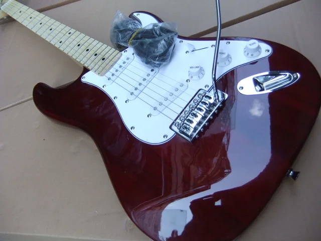 Wholesale New STR Electric Guitar 3 Pickups In Brown Wine 100828
