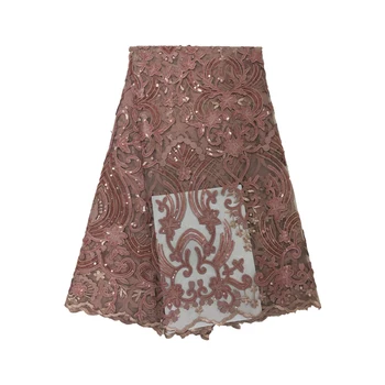 

High Quality african Laser embroidering lace fabric,French tulle mesh Lace Fabric For wedding dress.