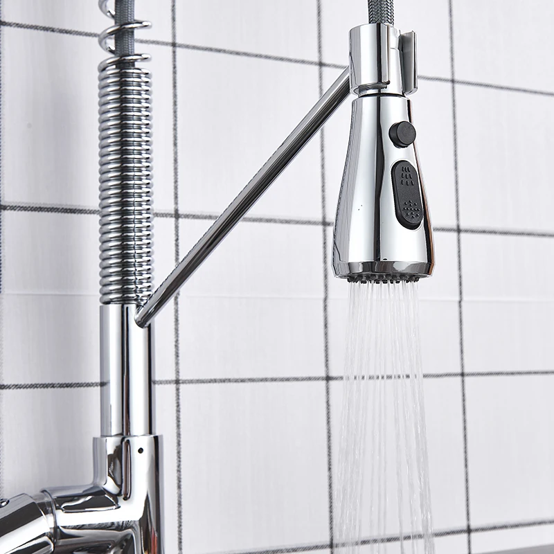 LED Faucet Chrome Bathroom  Modern Basin Faucet Brass Chromed  Water Power Brass Single Hole Hot and Cold2