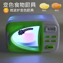 2018 детская моделирование Микроволновая печь дом Игрушка Электрическая с изменение цвета свет кухня