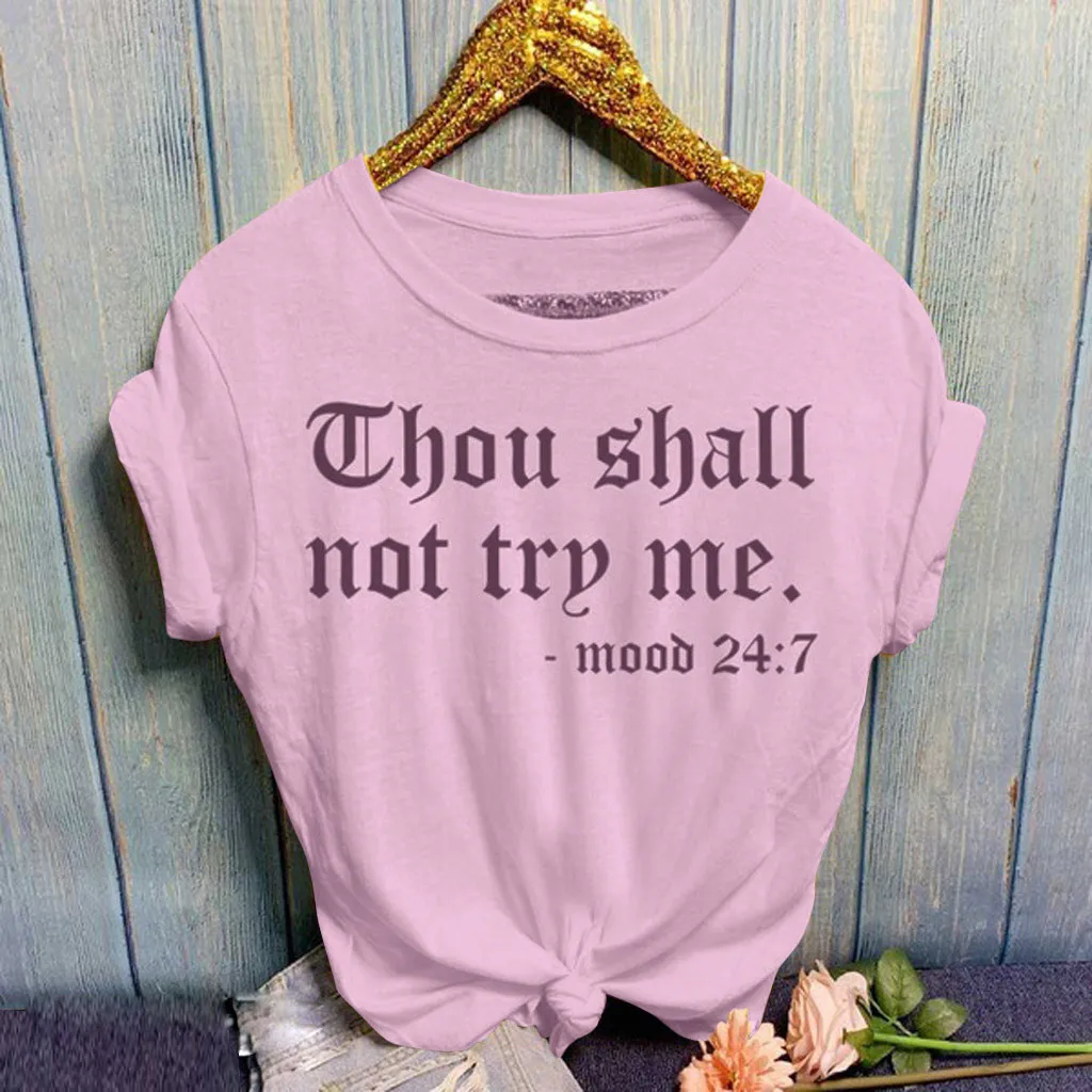 

Cotton T-shirt Woman Print Short Sleeve Tops & Tees Fashion Casual Couple ladies half-sleeved tops mujer verano
