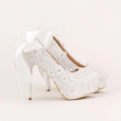 Г., новые весенние милые свадебные туфли с бантиком свадебные туфли на очень высоком каблуке на водонепроницаемой платформе модные женские туфли - Цвет: 12 cm high