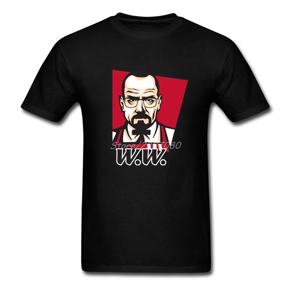 Топ Уолтер жареной курицы &quotBreaking Bad&quot Футболка принтер одежда для мужчин хлопок