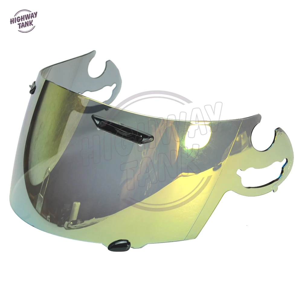 8 цветов золотой Иридиевый мотоциклетный Полнолицевой шлем козырек чехол для объектива для ARAI RR5 RX7-GP Quantum ST RX-Q Chaser-V Corsair-V Axces 2 - Цвет: Gold