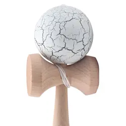 Трещины Краски Kendama Бал умелые жонглирование игры мяч традиционные японские Игровые мячи образования Игрушечные лошадки для детей-белый