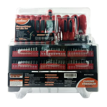 

100pcs Screwdriver Set with Rack Home Repair Tool Set Precision Screwdrivers Socket Drills Combination Tool