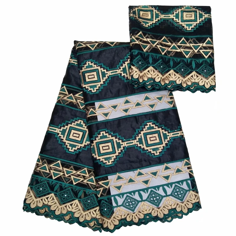 

2019 new bazin bead embroidery lace diy africa fabric African guinea brocade fabric nigerian gele headtie 5+2yards/lot