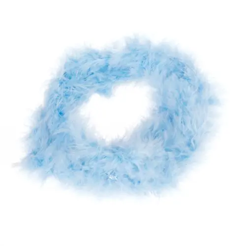 

Blue Feather Boa Fluffy Craft Decoration 6.6 Feet Long