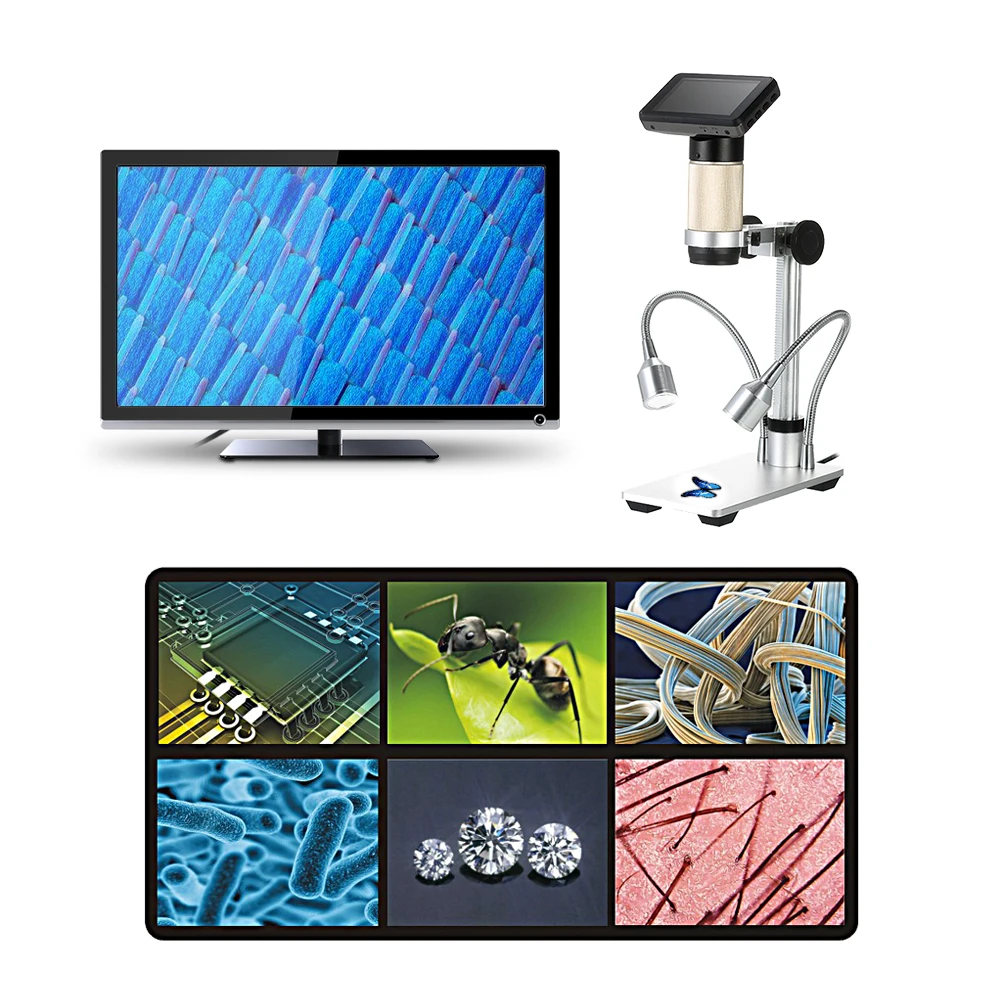 300X HDMI 3.0MP электронный цифровой видео микроскоп 3 0 дюймов ЖК дисплей 1080P пайка USB