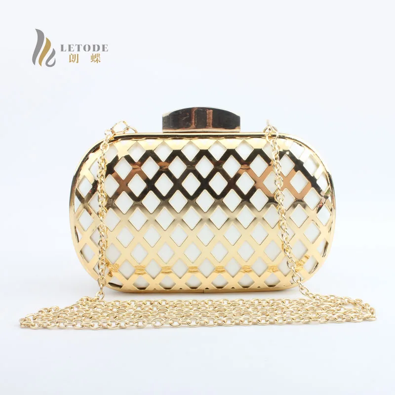 

Women's Fashion Handbags PU Metal Evening Clutch Bag Day Clutches Party Shoulder Bag Messenger & Crossbody Bags Bridal Purses