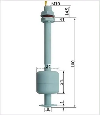 M10* 100 мм PP датчик уровня воды и жидкости кабель поплавковый выключатель для 220V ZP10010 2A1