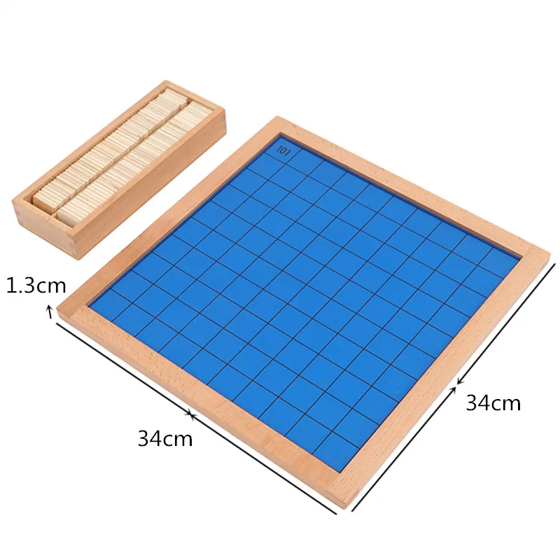  Montessori Mathematics Continuous Digital Board Education baby Preskool Toy Hundred&Thousand Board 