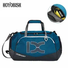 HOYOBISH Для мужчин дорожные сумки из натуральной кожи большой Ёмкость вещевой мешок с независимые туфли карман мужской Компактная сумка для поездки Лидер продаж OH317