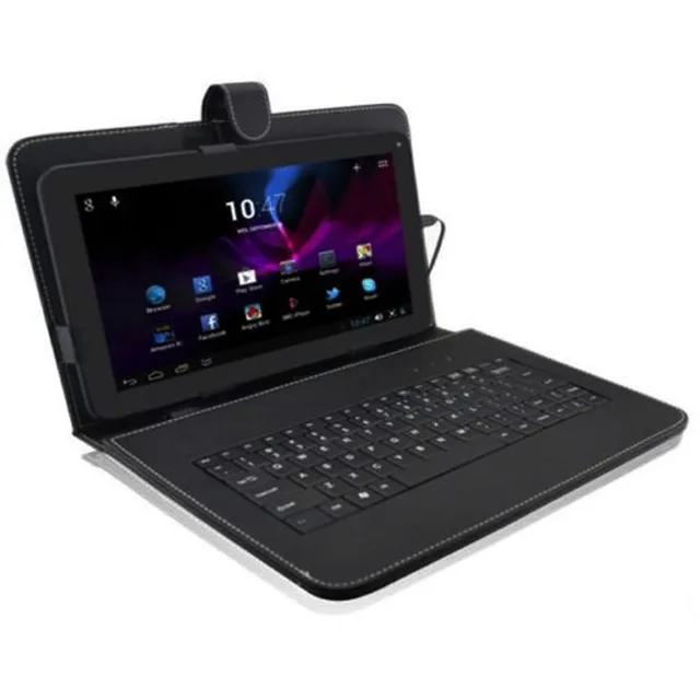 Best Offers 10.1'' Inch Android Tablet PC Leather Case Cover USB Wired Keyboard Stand 20A Drop Shipping
