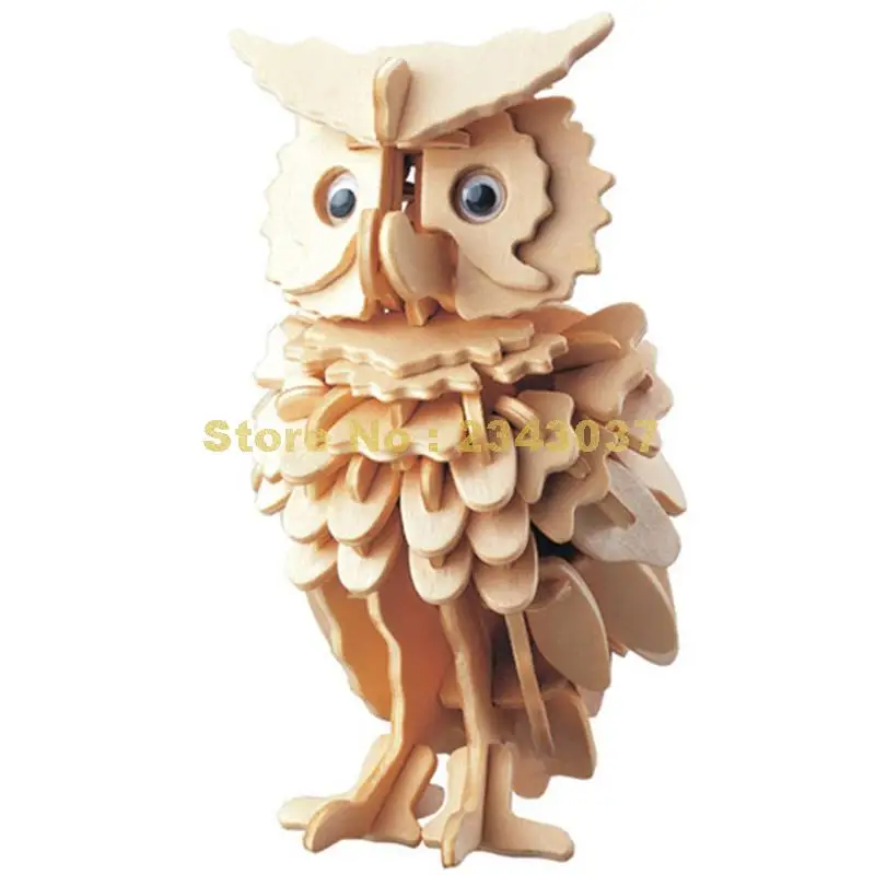 Owl Model 3d Puzzles Wooden Diy Toy Wood Craft Handmade Learning Educational Toys | Игрушки и хобби