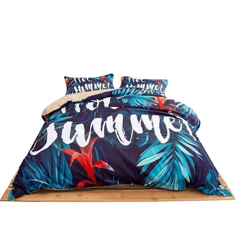 

Tropical Leaves Monstera Palm Leaf Plant Flamingo Duvet Cover Set Twin Full Queen Super King Size 2019 Summer Home Decor