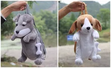 Gift for baby 1pc 30cm cartoon Chihuahua schnauzer yellow dog boy plush backpacks students shoulder bag