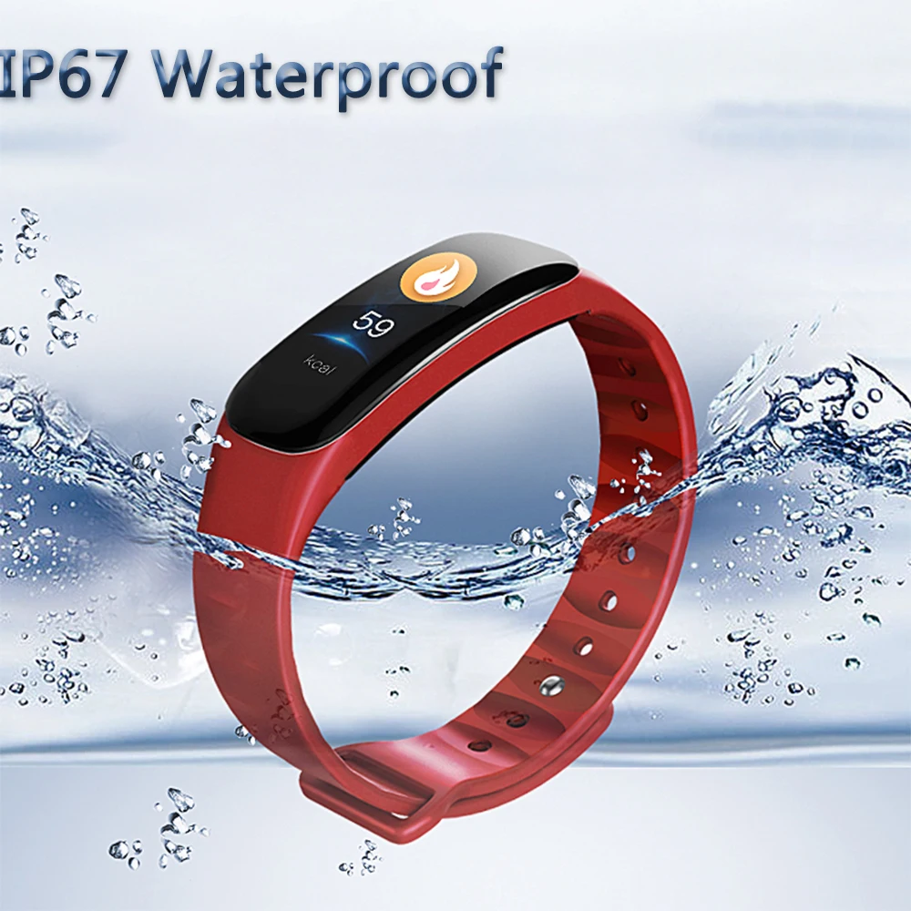 Rovtop C1Plus Смарт Браслет для измерения кровяного давления фитнес С1 плюс умный