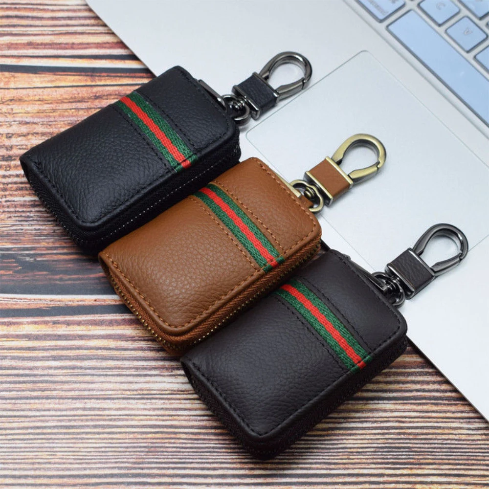 

Universal Auto Smart Key Case Remote Bag Unisex Key Chain Holder Zipper Pouch 3 Color