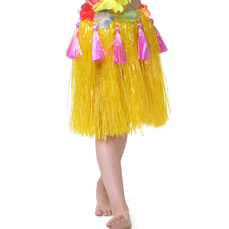 40CM Double Layer Thickened Children's Hula Dance Costume Elastic Waist