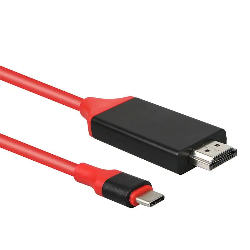 

HobbyLane USB 3.1 to HDMI 4K Adapter Cable 2M Type C to HDMI Cable for MacBook Samsung Galaxy S9/S8/Note 9 Huawei USB-C HDMI d25